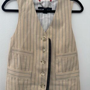 Marc By Marc Jacobs Red and Navy Striped Vest
